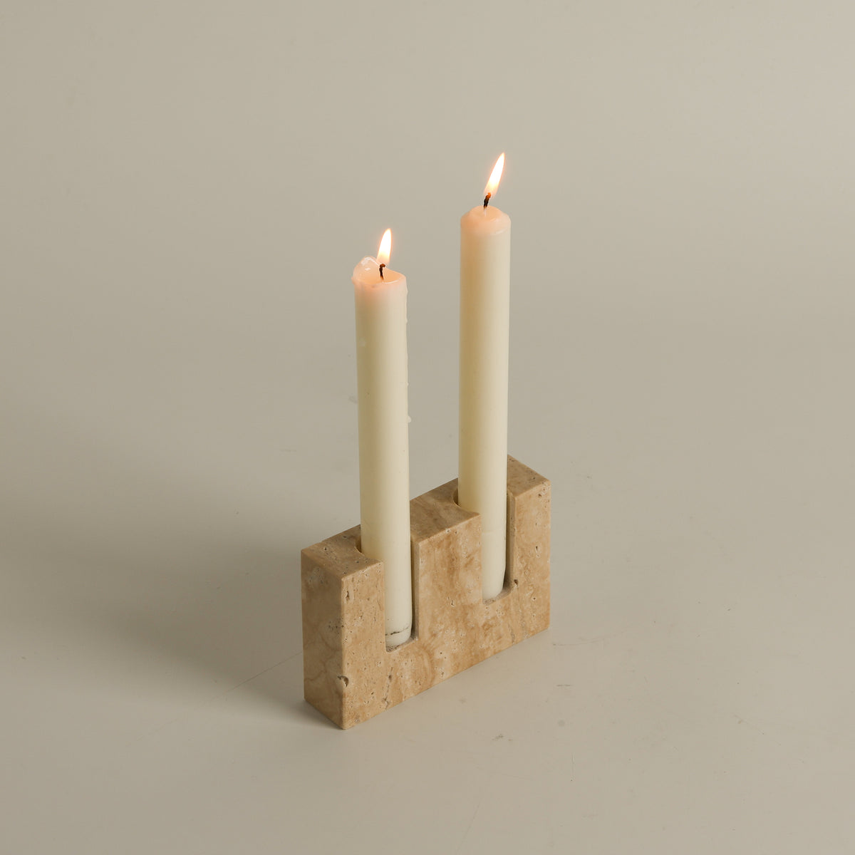 Canyon Marble Double Candle Holder