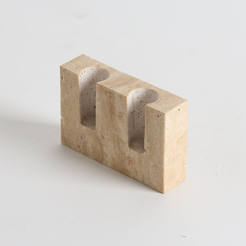 Canyon Marble Double Candle Holder