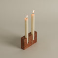 Load image into Gallery viewer, Canyon Marble Double Candle Holder
