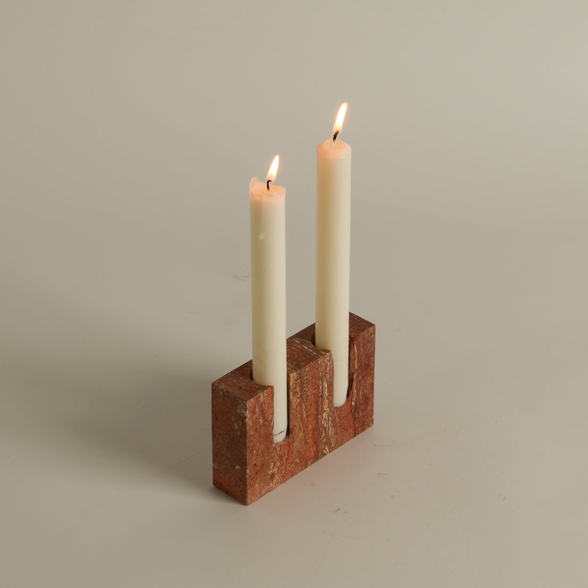 Canyon Marble Double Candle Holder