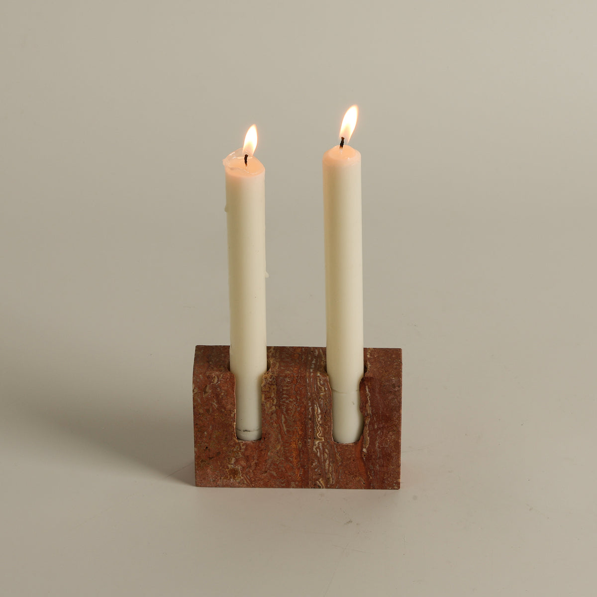 Canyon Marble Double Candle Holder