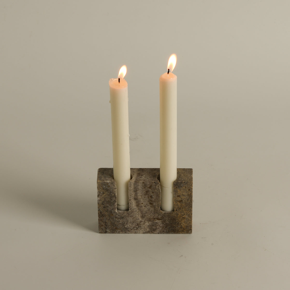 Canyon Marble Double Candle Holder
