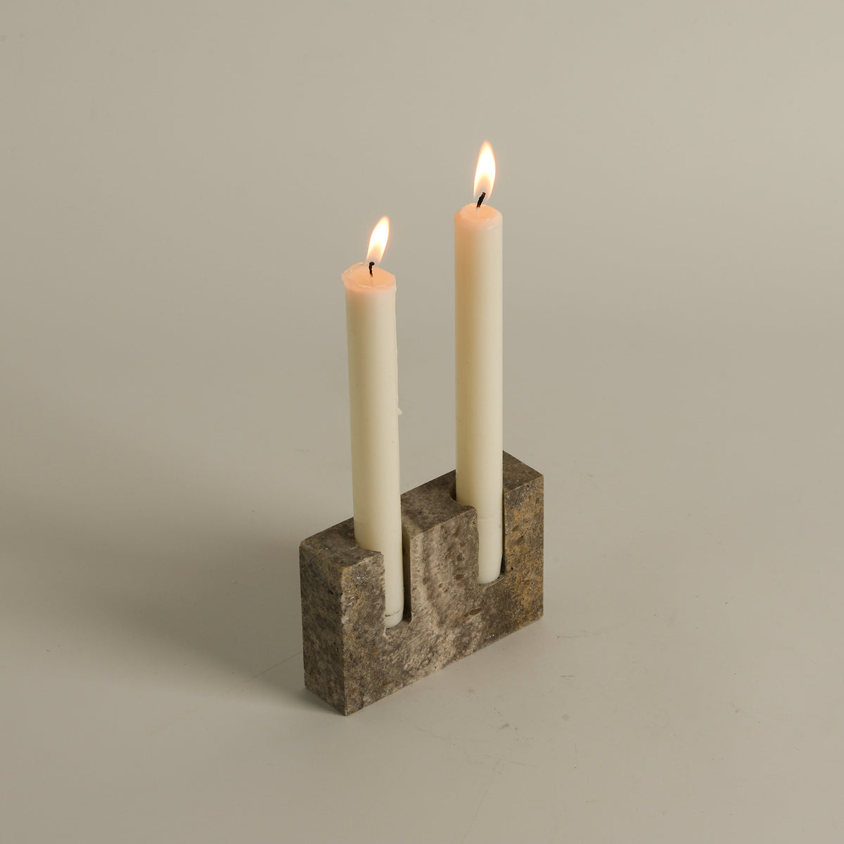 Canyon Marble Double Candle Holder