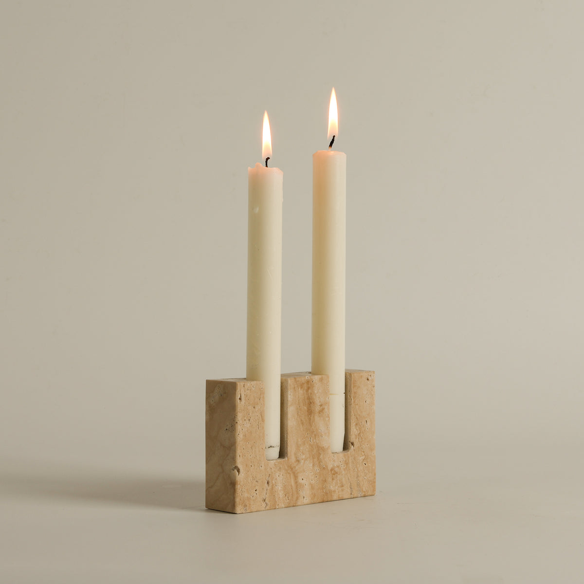 Canyon Marble Double Candle Holder