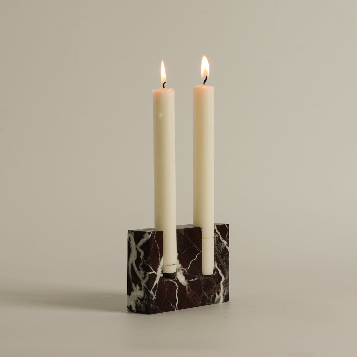 Canyon Marble Double Candle Holder
