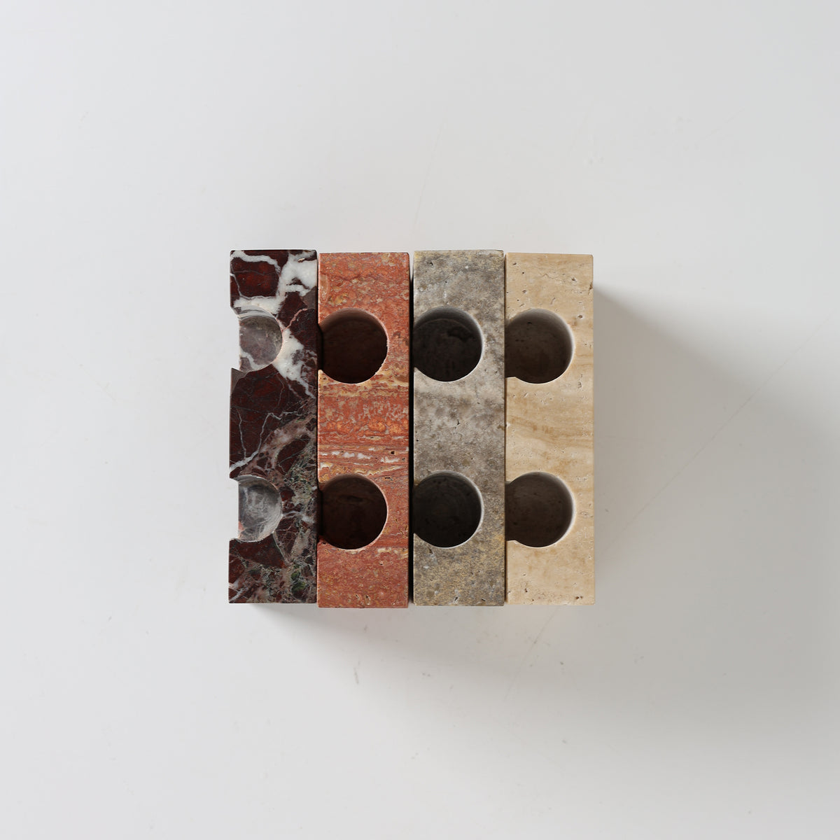 Canyon Marble Double Candle Holder