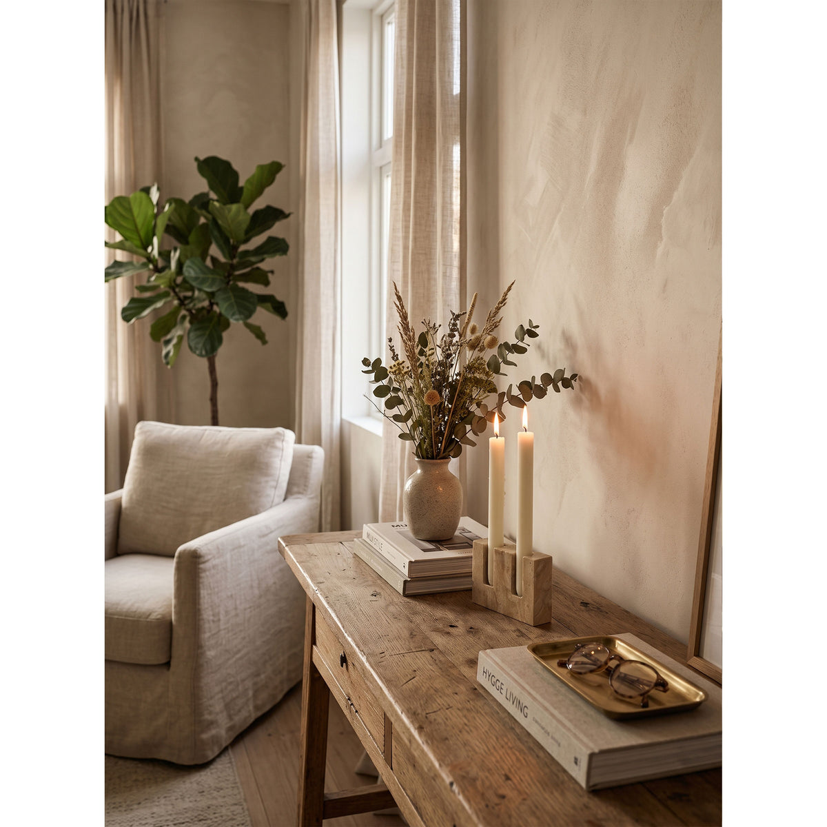 Canyon Marble Double Candle Holder