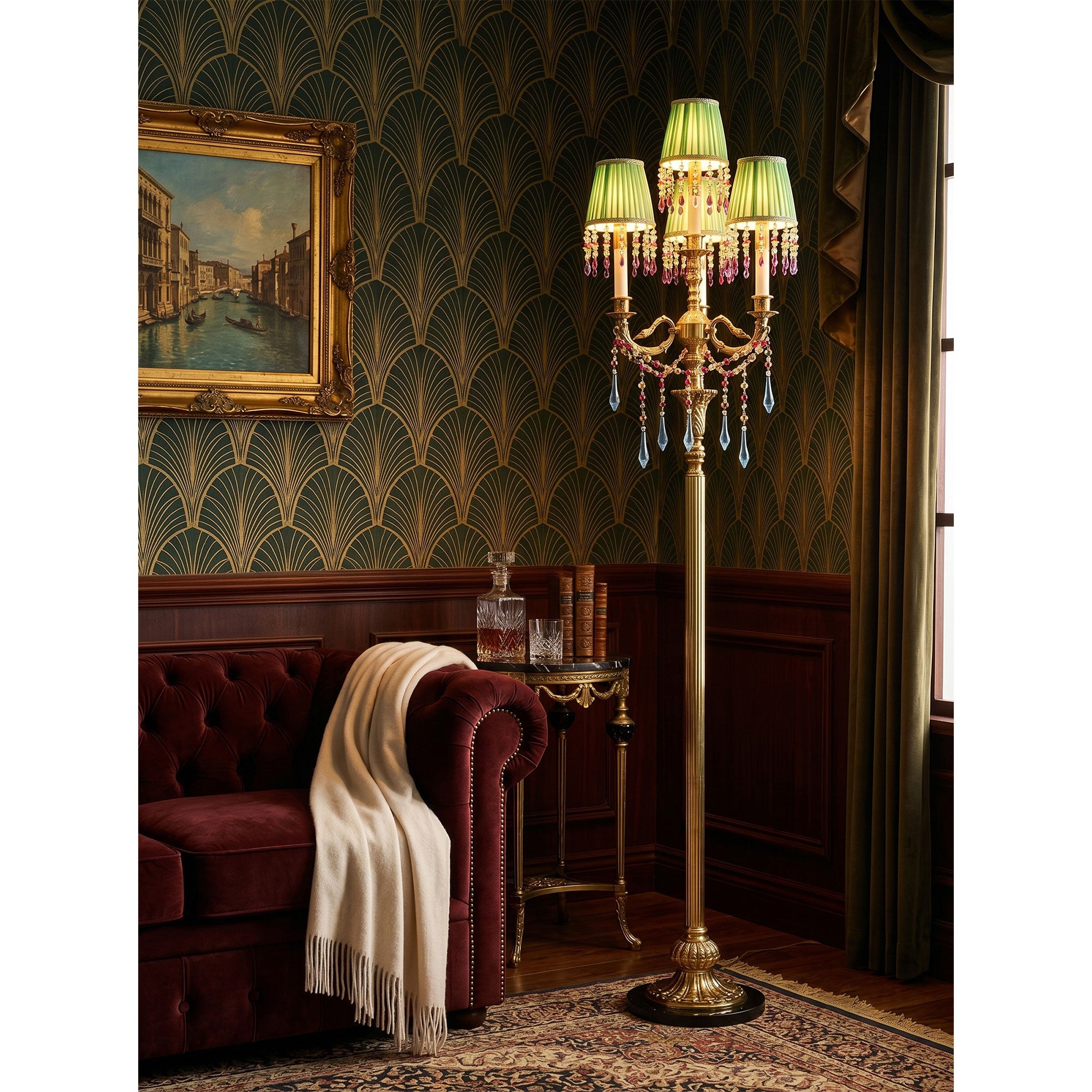 Carins Pleated Floor Lamp