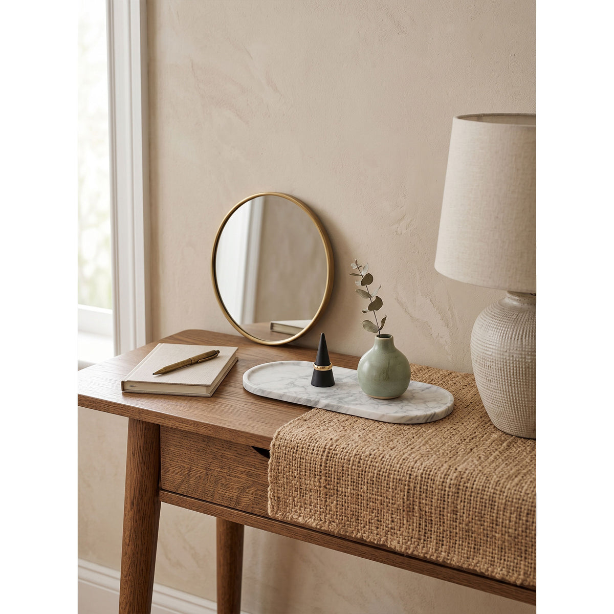 Carmel Marble Vanity Tray