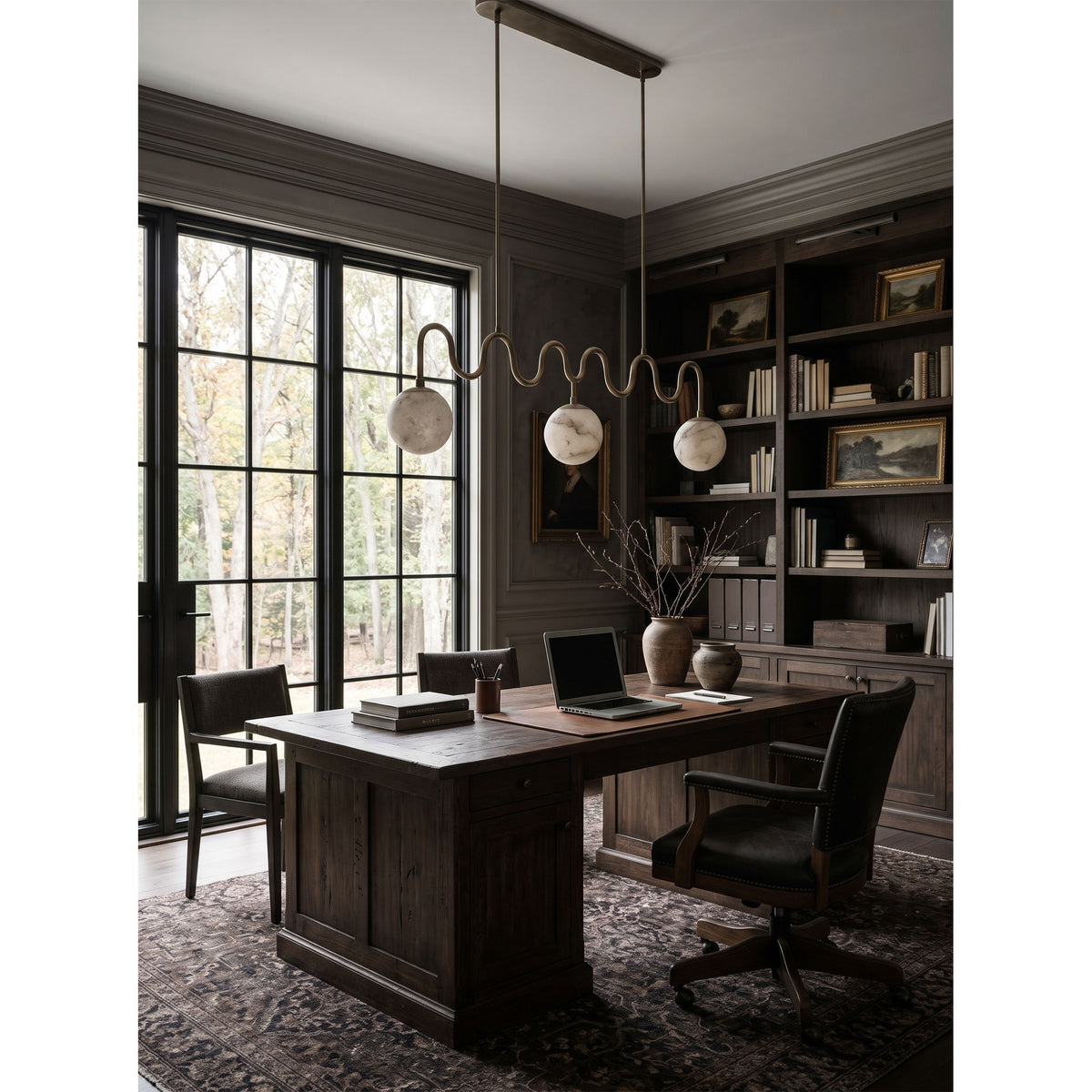 Cecil Alabaster Linear Pendant Lamp