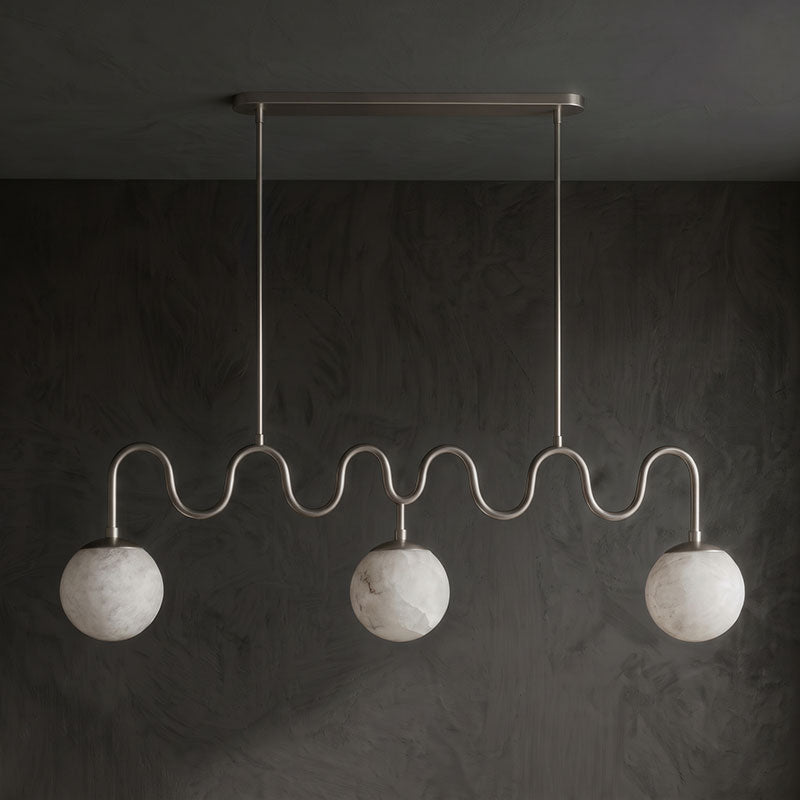 Cecil Alabaster Linear Pendant Lamp