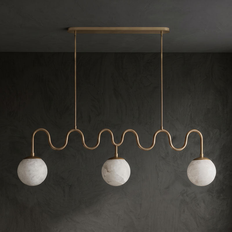 Cecil Alabaster Linear Pendant Lamp