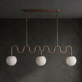 Bild in die Galerieansicht laden, Cecil Alabaster Linear Pendant Lamp
