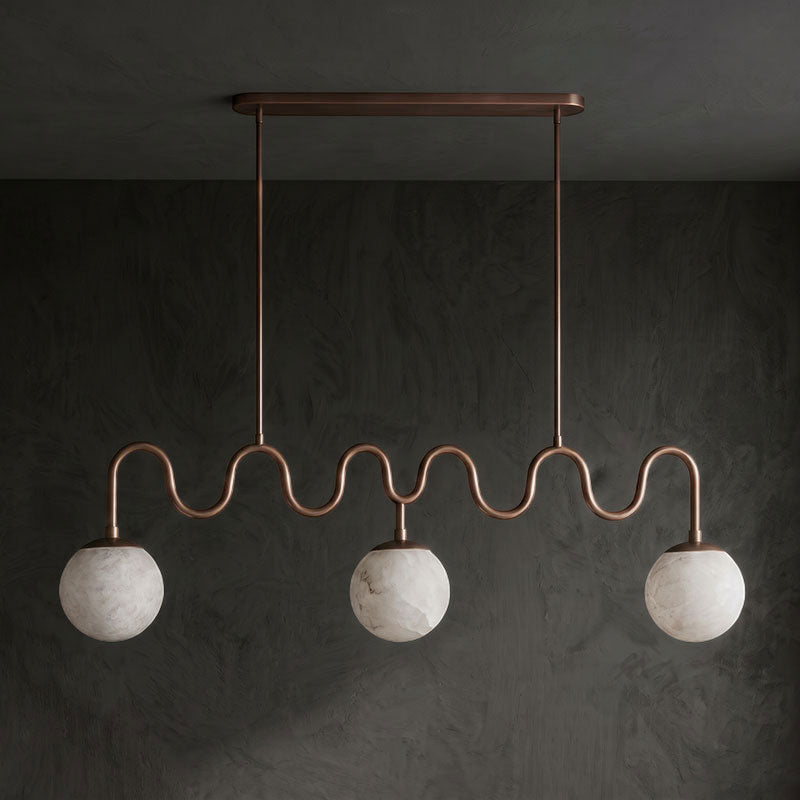 Cecil Alabaster Linear Pendant Lamp