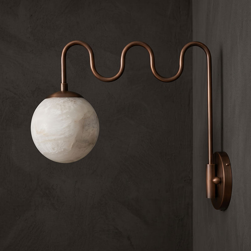 Cecil Alabaster Wall Sconce