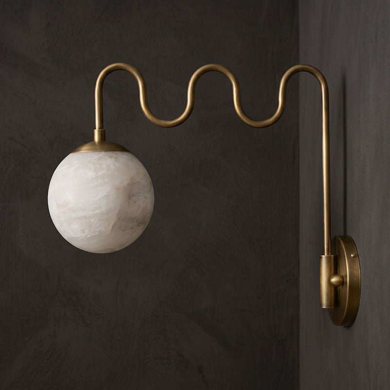 Cecil Alabaster Wall Sconce