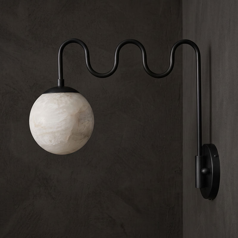 Cecil Alabaster Wall Sconce