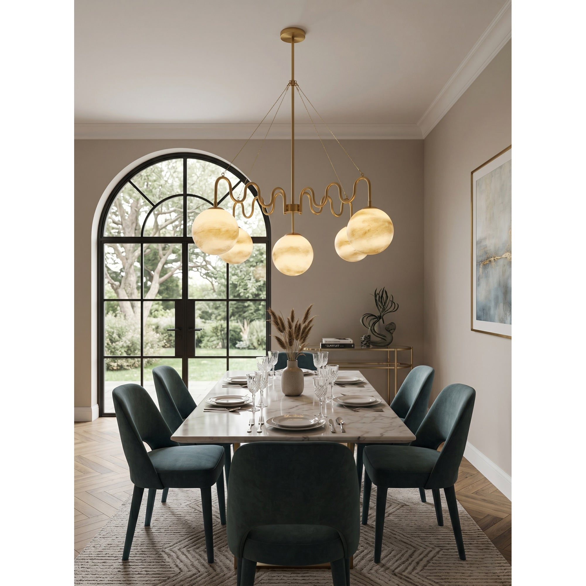 Cecil Balanced Glass Chandelier