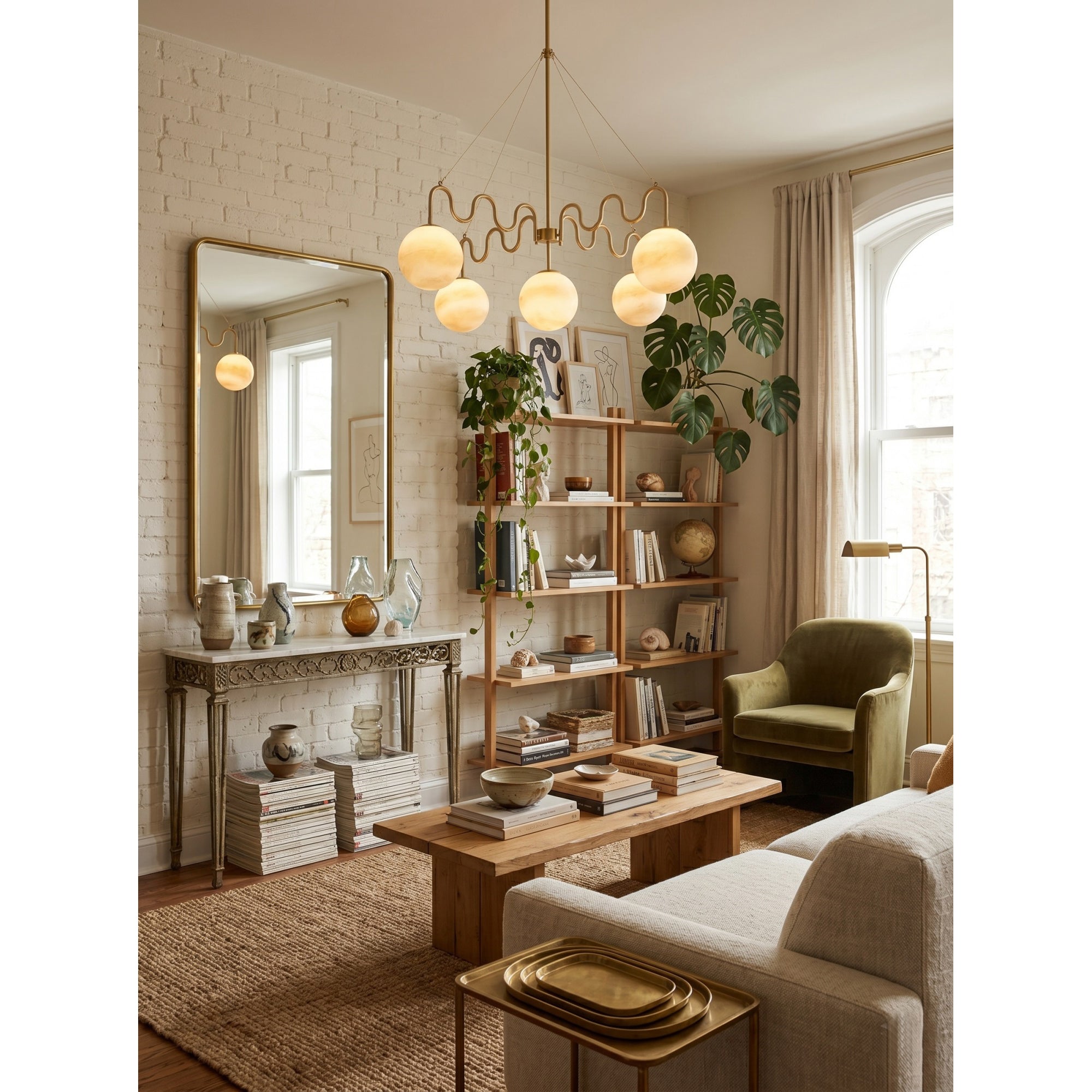 Cecil Balanced Glass Chandelier