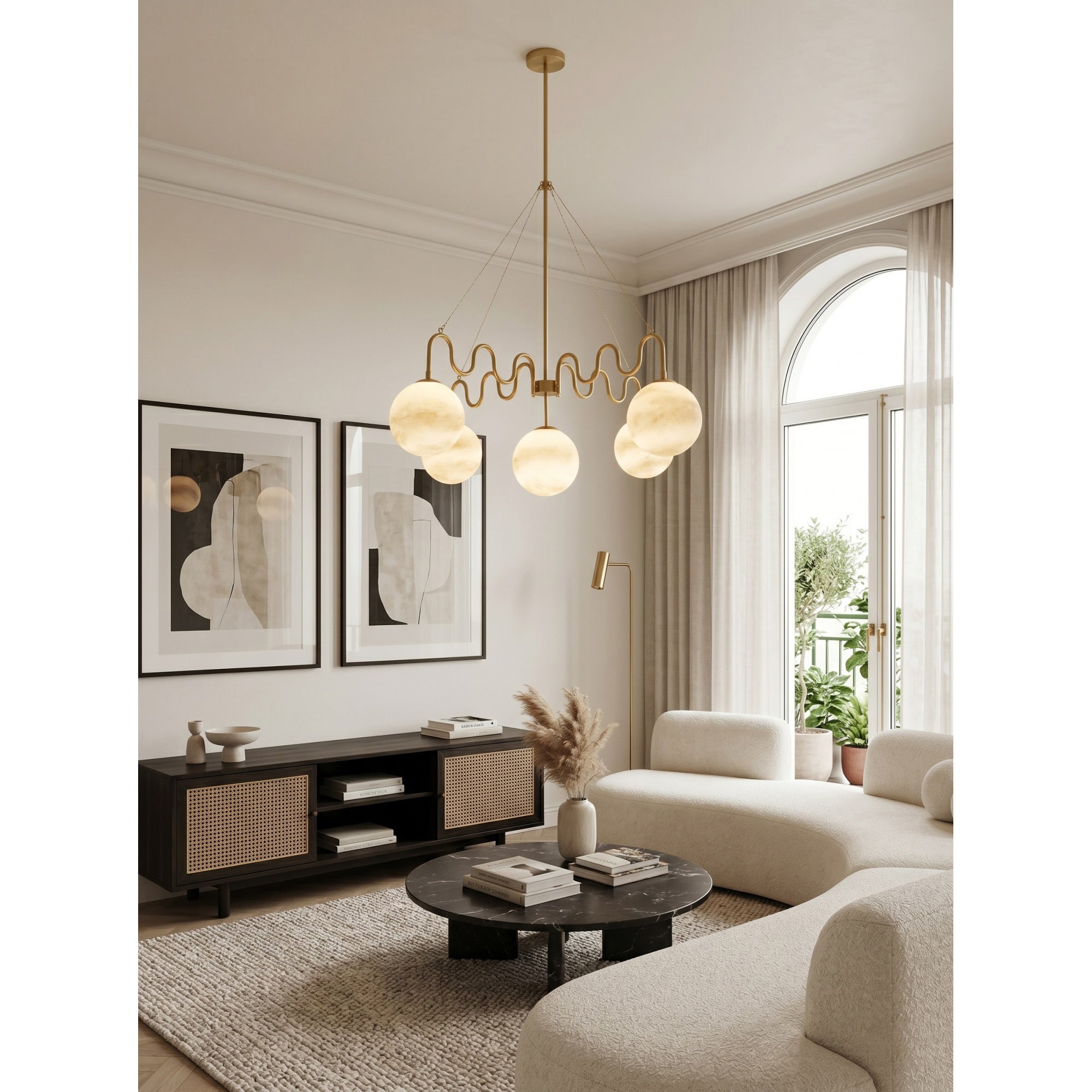 Cecil Balanced Glass Chandelier