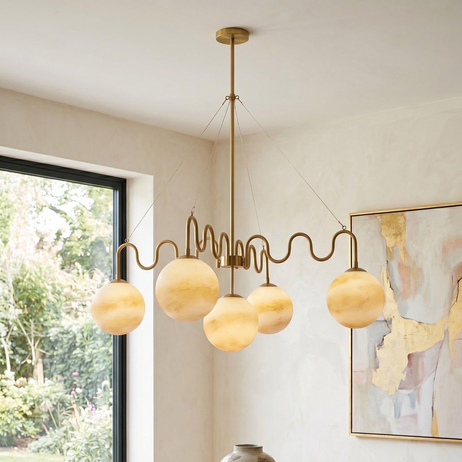 Cecil Balanced Glass Chandelier