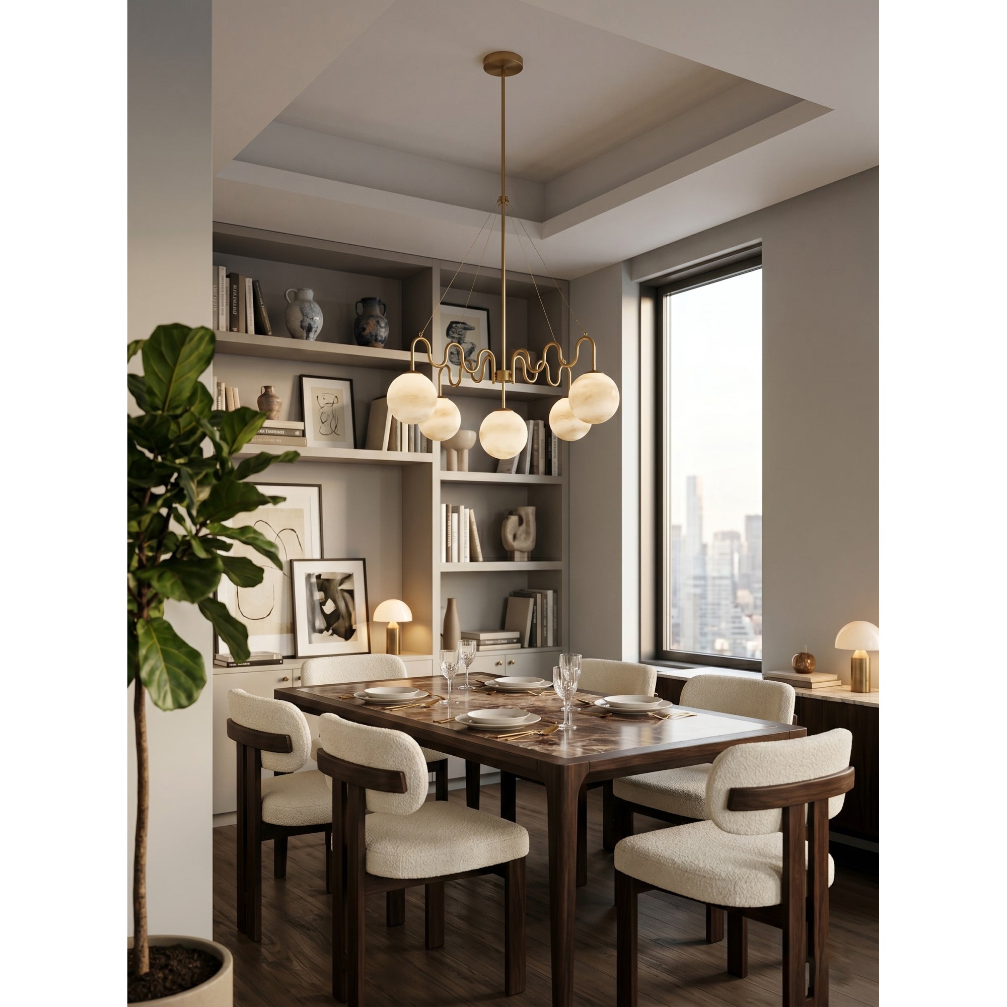 Cecil Balanced Glass Chandelier