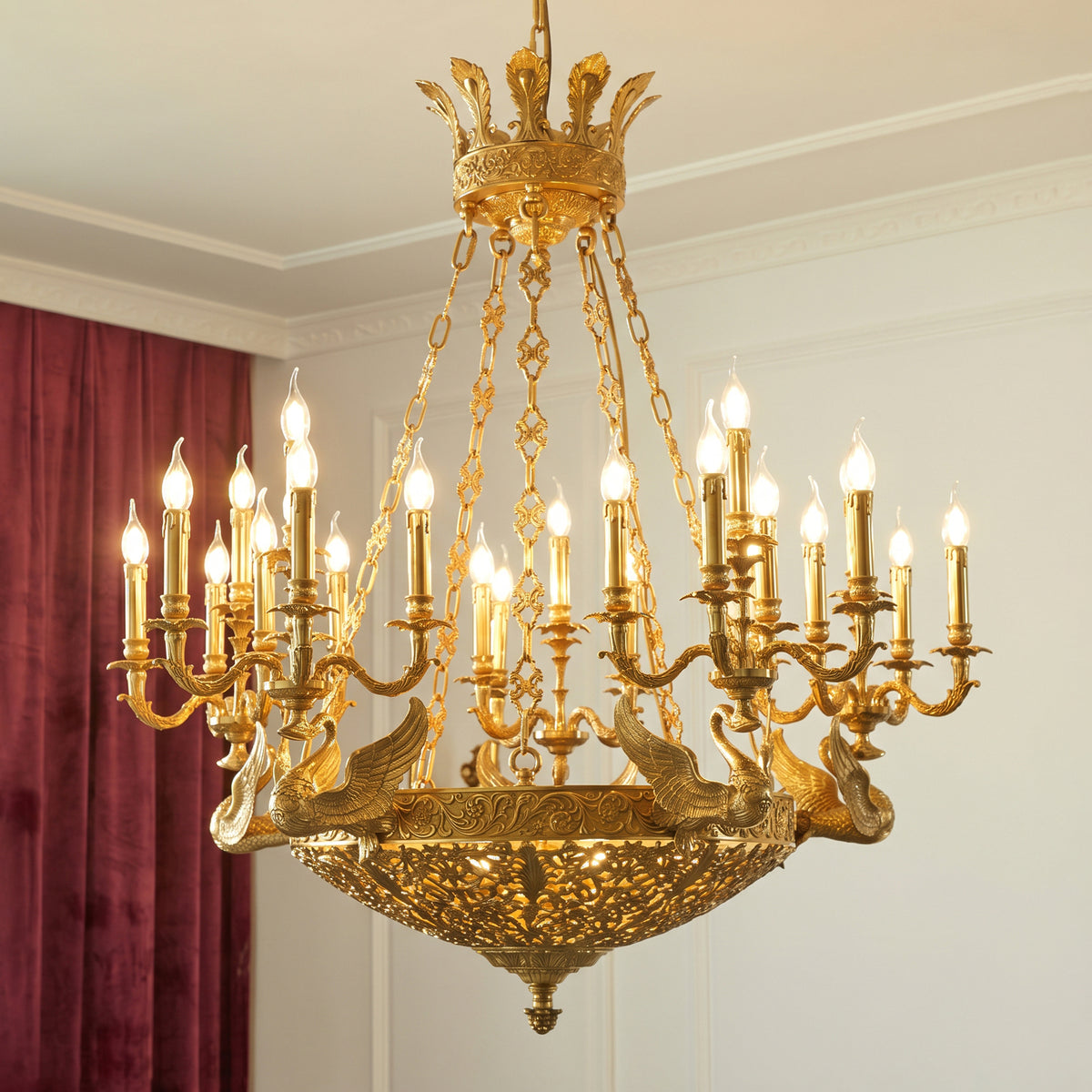 Céline Brass Chandelier