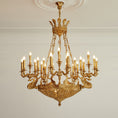Load image into Gallery viewer, Céline Brass Chandelier
