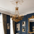 Load image into Gallery viewer, Céline Brass Chandelier
