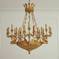 Load image into Gallery viewer, Céline Brass Chandelier
