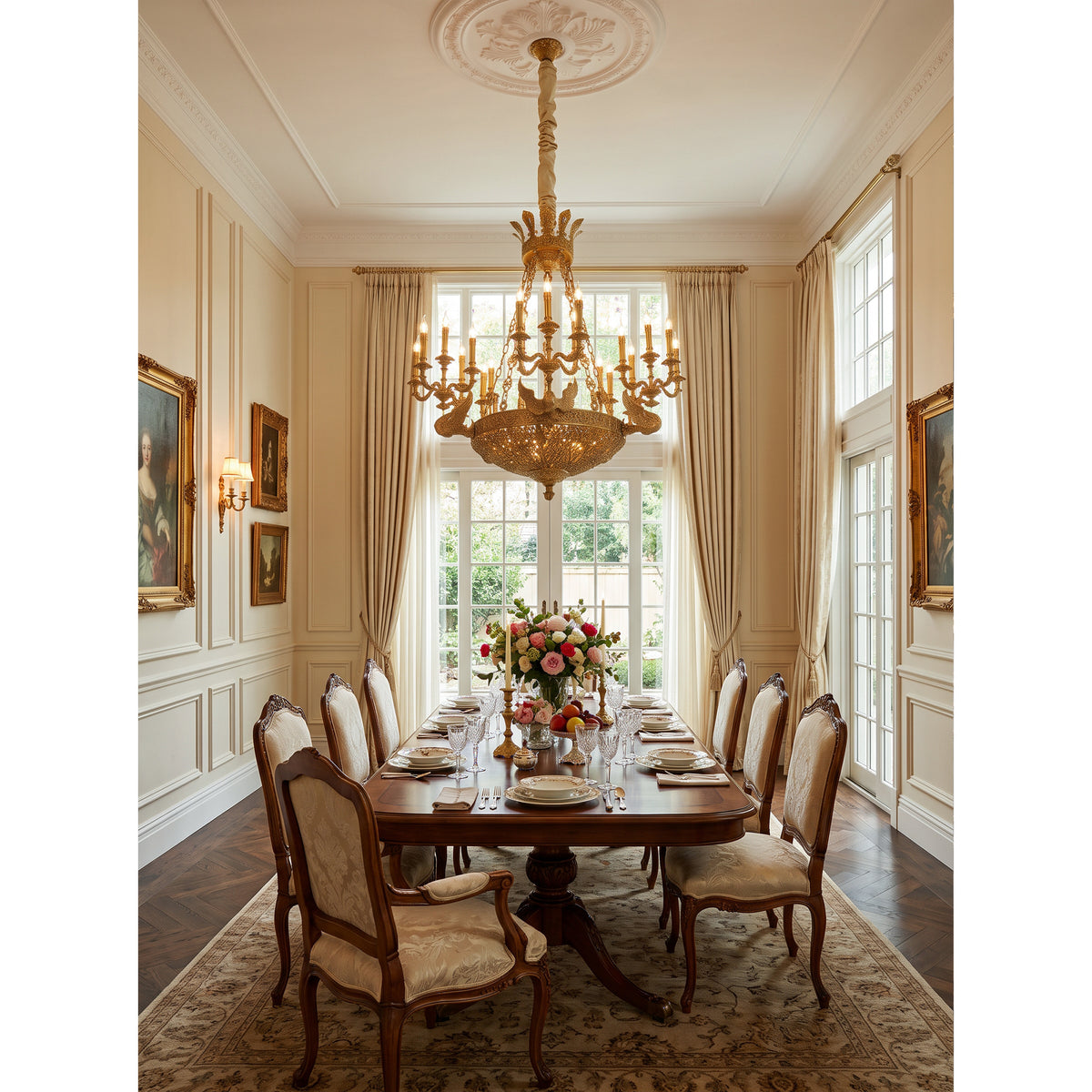 Céline Brass Chandelier