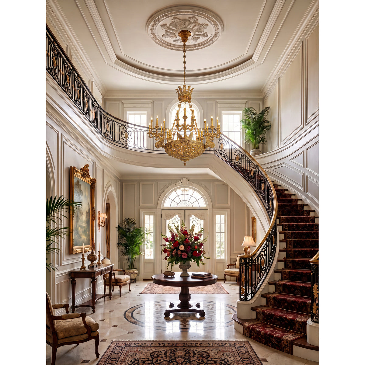Céline Brass Chandelier