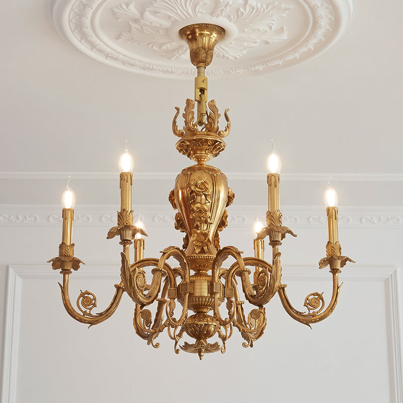 Chambord Brass Candle Chandelier