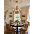 تحميل الصورة في عارض المعرض، Chambord Brass Candle Chandelier
