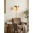 Charger l'image dans la visionneuse de la galerie, Chart Alabaster Plug-in Wall Sconce

