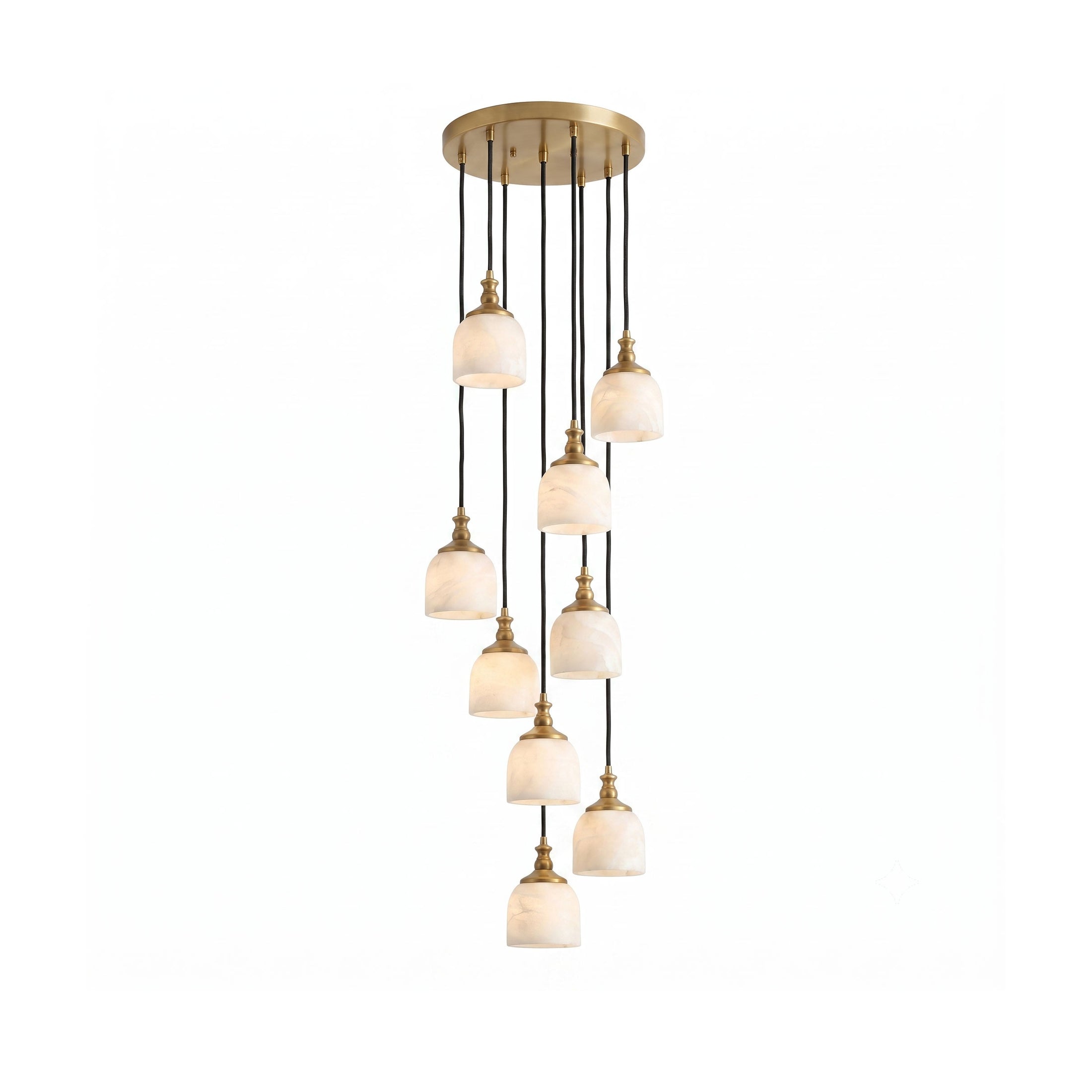 Chart Alabaster Cluster Chandelier