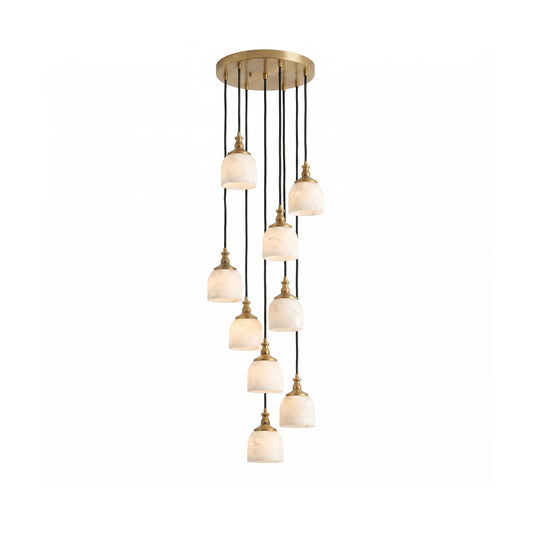 Chart Alabaster Cluster Chandelier