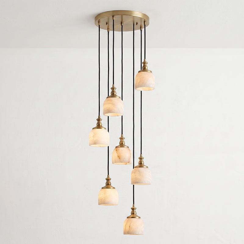 Chart Alabaster Cluster Chandelier