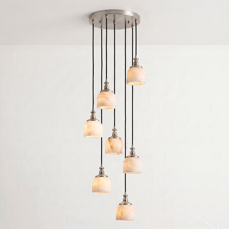 Chart Alabaster Cluster Chandelier