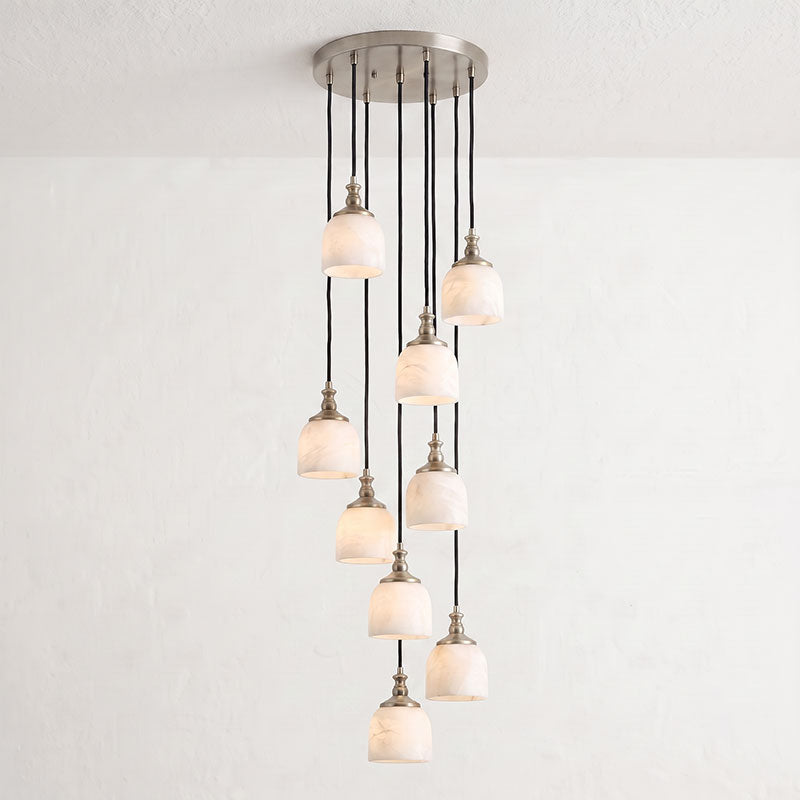 Chart Alabaster Cluster Chandelier