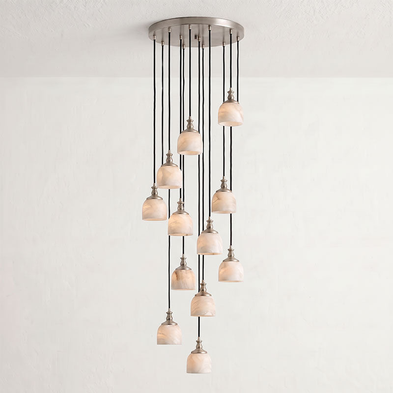 Chart Alabaster Cluster Chandelier