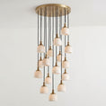Load image into Gallery viewer, Chart Alabaster Cluster Chandelier
