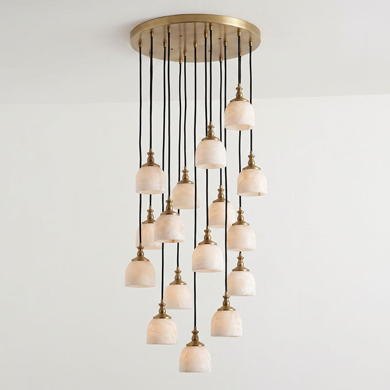 Chart Alabaster Cluster Chandelier