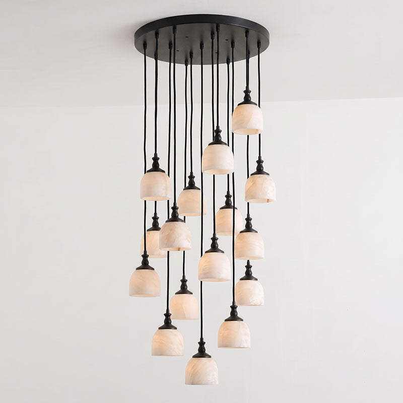Chart Alabaster Cluster Chandelier
