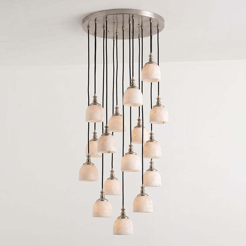Chart Alabaster Cluster Chandelier