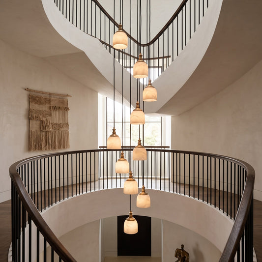 Chart Alabaster Cluster Chandelier