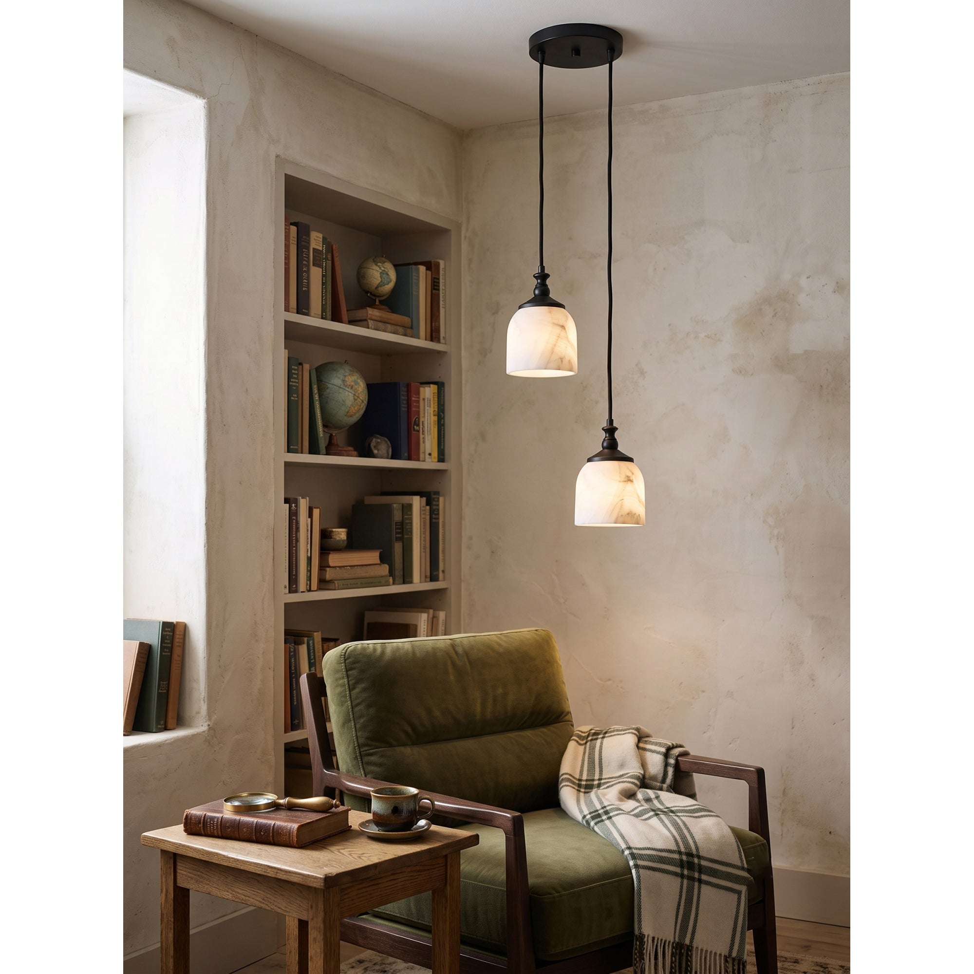 Chart Alabaster Cluster Chandelier