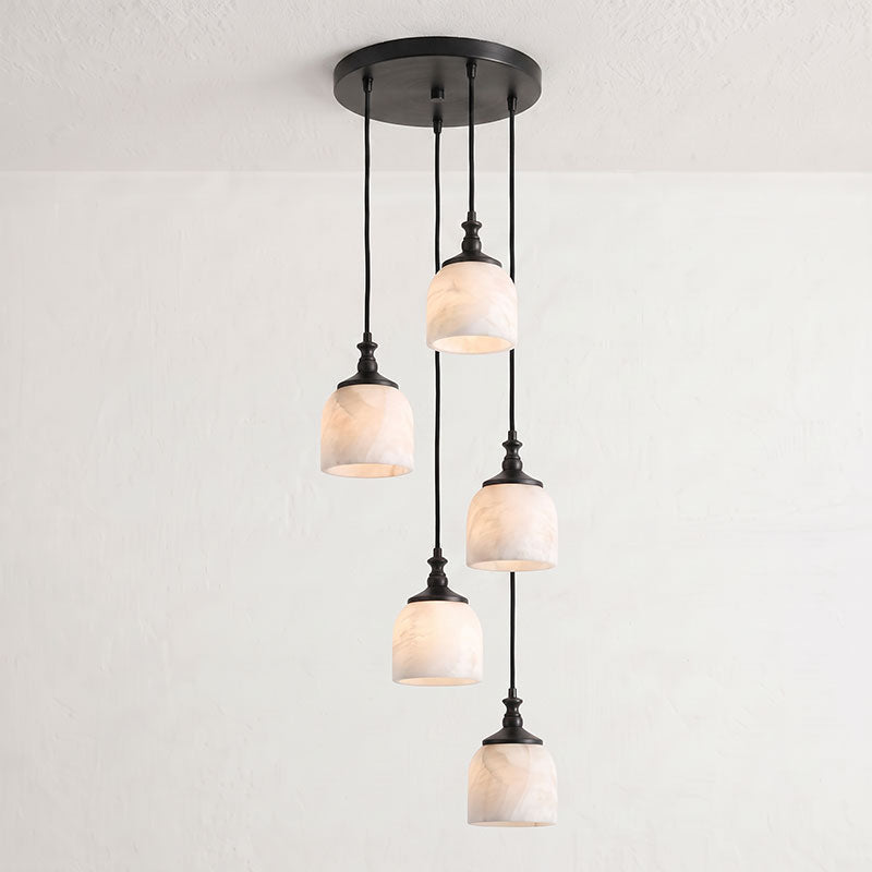 Chart Alabaster Cluster Chandelier