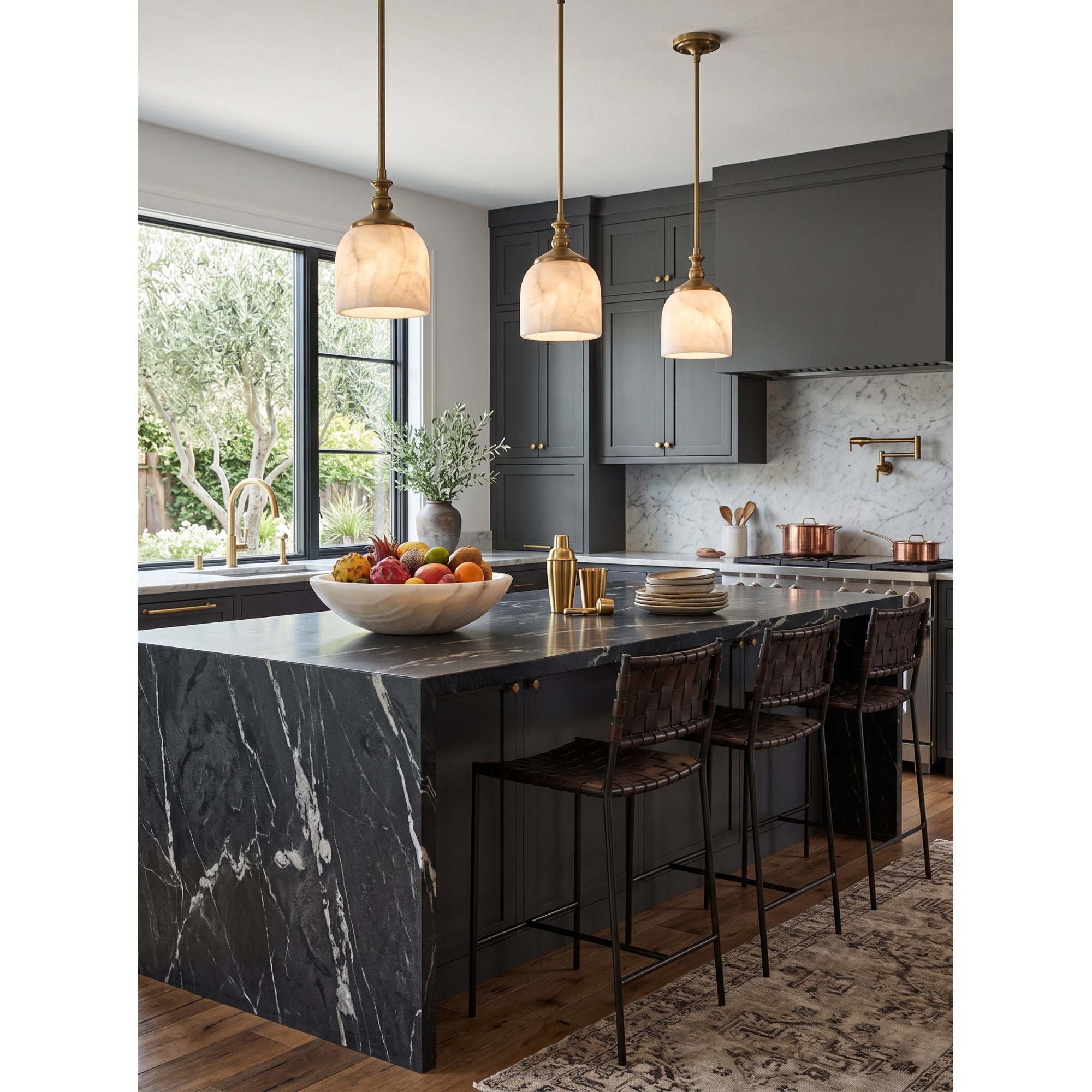 Chart Alabaster Pendant Lamp