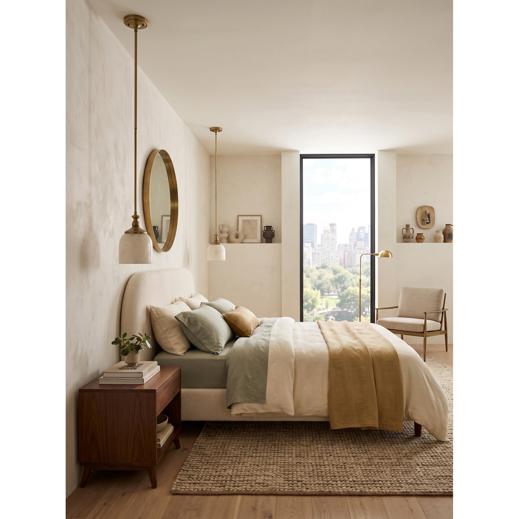 Chart Alabaster Pendant Lamp
